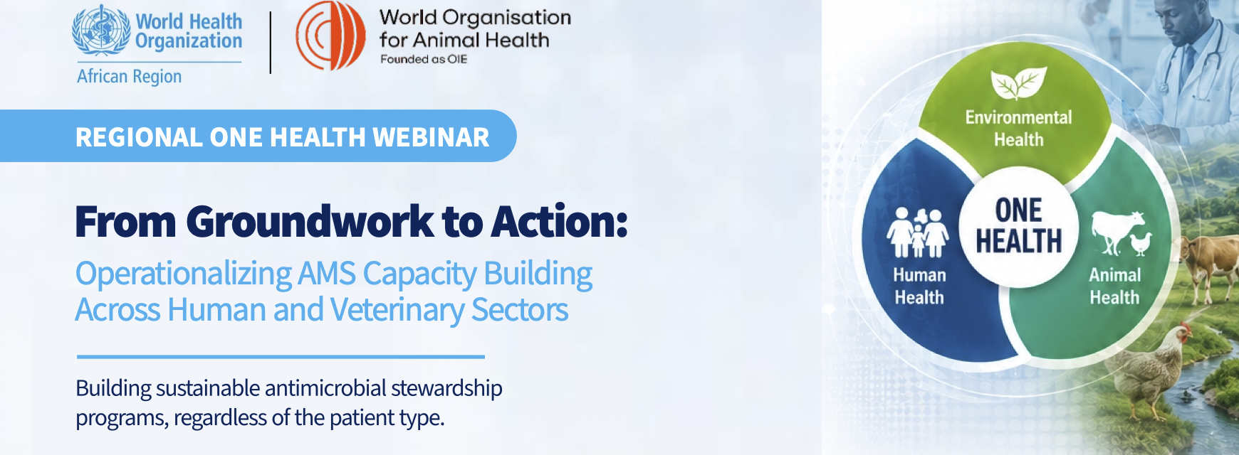 Regional one health webinar with WHO and WOAH